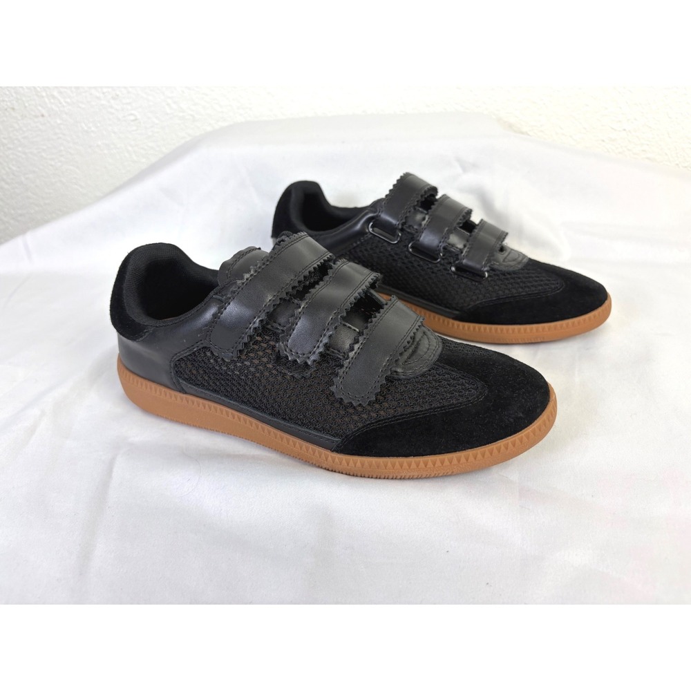 NEW Steve Madden Momentum Black Leather & Mesh Shoes Size 8 Blockcore Casual